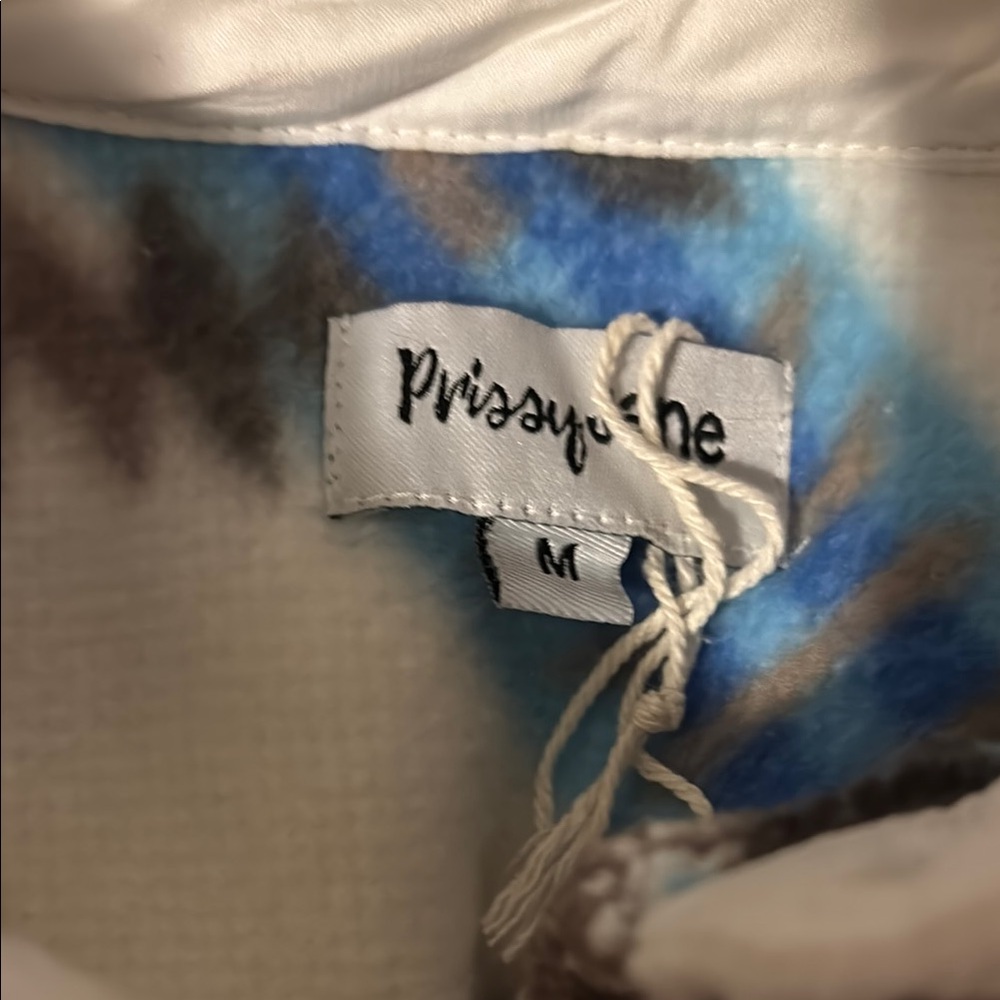 Chaps Blue and White Patterned Jacket - Picture 2 of 4